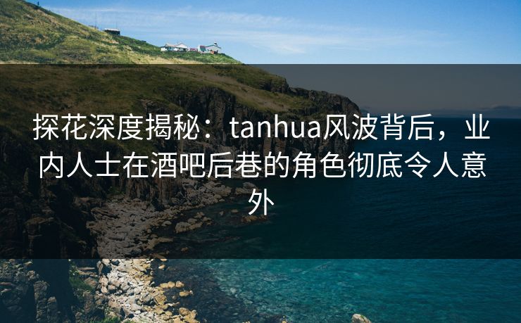 探花深度揭秘：tanhua风波背后，业内人士在酒吧后巷的角色彻底令人意外
